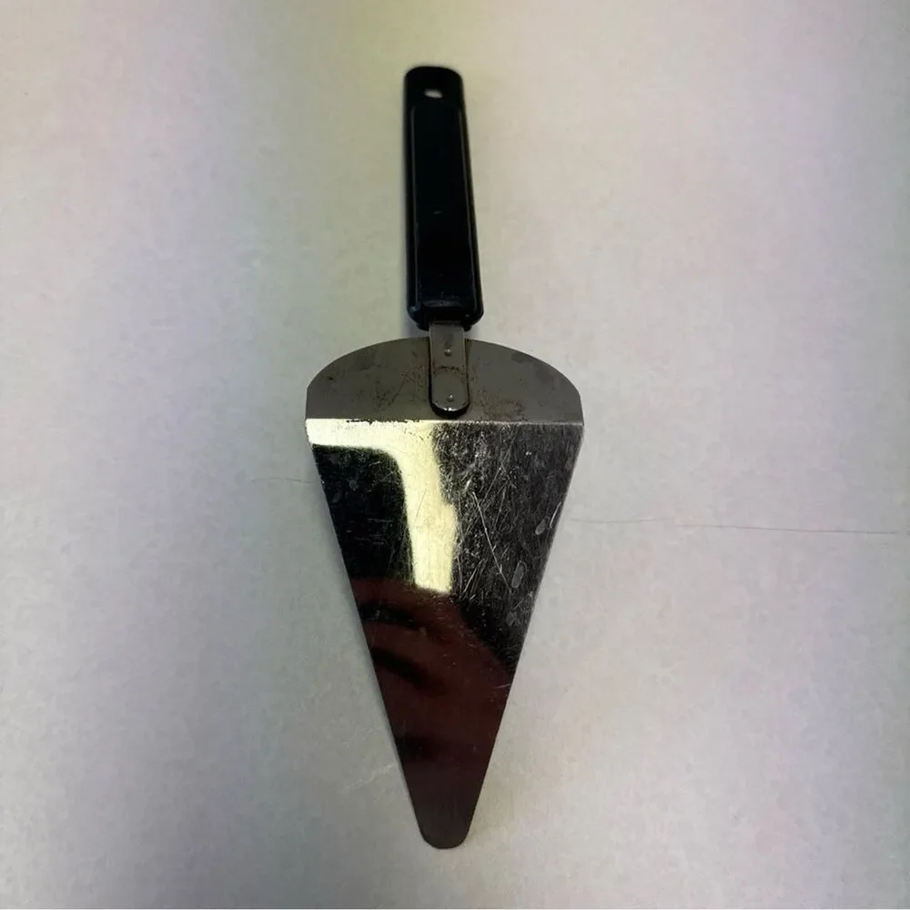 Vintage Ekco Black Plastic Handle 10 Inch Serving Spatula Cake/Pie
